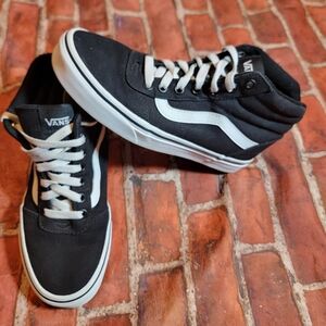 Vans Ward Womens High Top Shoes Sneakers Sz 7 Black White